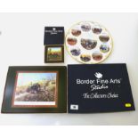 BORDER FINE ARTS TRACTOR PLATE, TRACTOR COASTERS AND TRACTOR PLACE MATS