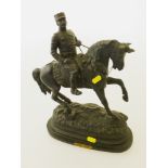 GENERAL JOFFRE SPELTER FIGURE