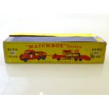 BOXED MATCHBOX KING K-8 SIZE TRACTOR AND TRANSPORTER