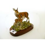 BORDER FINE ARTS RED HIND AND CALF