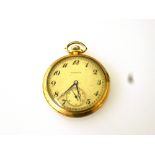 PLATED HAMILTON POCKET WATCH