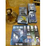 4 DOCTOR WHO FIGURINE COLLECTION SPECIAL ISSUE AND FIGURES AND A LARGE DALEK FIGURE