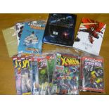 QUANTITY OF ASSORTED BOOKS, COMICS AND MAGAZINES INCLUDING, STAR WARS ENCYCLOPEDIA, SPAWN