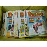 BOX OF BEANO COMICS AND 1 DANDY COMIC FROM 1993-1997