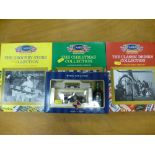 3 CAMEO COLLECTION CAR BOX SETS AND A MODEL CAR AND PORT SET