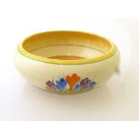 BIZARRE BY CLARICE CLIFF BOWL H: 3.5” D: APPROX 8.5”