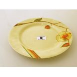 BIZARRE BY CLARICE CLIFF PLATE D: 9”