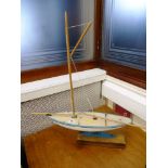 'STAR' YACHT MODEL BOAT ON STAND