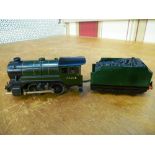 TRIX GREEN 46258 TRAIN AND TENDER 00 GAUGE