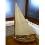 MODEL SAILING BOAT ON STAND