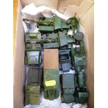 BOX OF ASSORTED DINKY ARMY VEHICLES