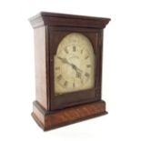 The 'New Era' electric mantel clock, the 7" silvered arched dial inscribed Electric Self Winder with