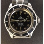 Rare Tudor Oyster Prince Submariner Rotor Self-Winding stainless steel gentleman's bracelet watch