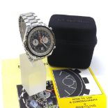 Breitling Navitimer Chrono-Matic stainless steel gentleman's bracelet watch, ref. 1806