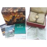 Rolex Oyster Perpetual Datejust gold and stainless steel lady's bracelet watch