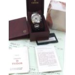 Tudor Prince Date Chrono Time Tiger automatic stainless steel gentleman's bracelet watch