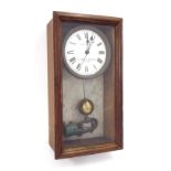 Brillie Electrique wall clock, the 5.5" white dial inscribed ...Castel-Blandin, Lille, within a