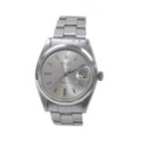 Rolex Oysterdate Precision stainless steel gentleman's bracelet watch