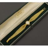 Rolex Precision 18k vintage lady's bracelet watch