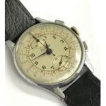 Breitling 1940s chronograph stainless steel gentleman's wristwatch, ref. 178, serial no. 627751