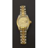 Rolex Oyster Perpetual Datejust gold and stainless steel lady's bracelet watch