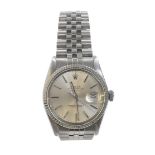 Rolex Oyster Perpetual Datejust stainless steel gentleman's bracelet watch