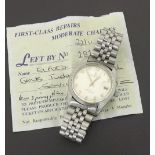 Tudor Prince-Oysterdate Rotor Self-Winding stainless steel gentleman's wristwatch