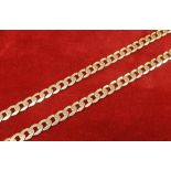 (201600197-1-A) 9ct curb necklet, 21.6gm, 20" long