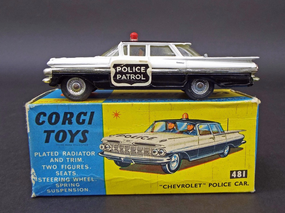 Corgi Toys - Chevrolet Police Car, 481, boxed