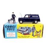 Corgi Toys - B.M.C. Mini Police Van with tracker dog, 448, boxed