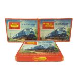 Two Tri-ang Hornby 'The Blue Pullman' electric trains sets in original boxes; also a similar Tri-ang