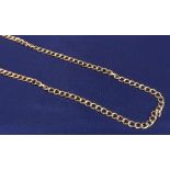 9ct curb link necklet, 29.3gm, 30" long