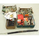 Large quantity of train set and model village spares and accessories including Hornby, to include