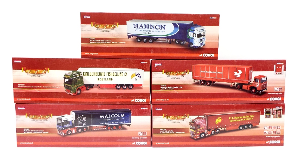 Corgi - Hauliers of Renown, CC14107, CC13239, CC15305, CC15209 and CC13739, all boxed (5)