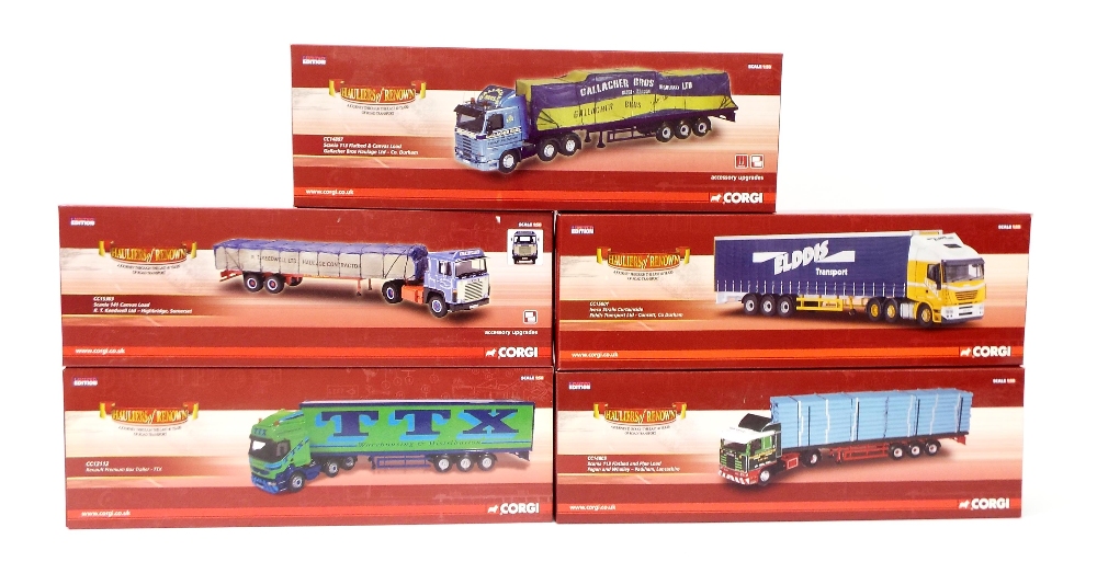 Corgi - Hauliers of Renown, CC14807, CC15303, CC15001, CC12112 AND CC14805, all boxed (5)