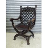 Italian style Savonarola type chair