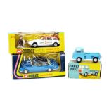 Corgi Toys - Forward Control Jeep FC-150, 409, boxed; Citroen Safari Alpine Rescue, 513, boxed;