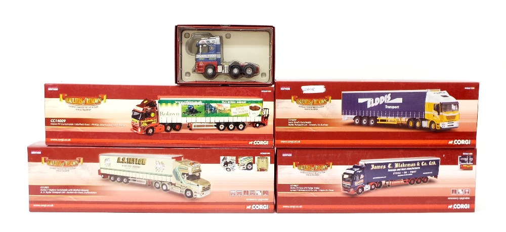 Corgi - Hauliers of Renown, CC14009, CC12823, CC14027, CC15001 (trailer only) and CC13810 (missing