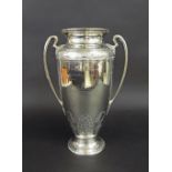 Impressive large silver twin-handled trophy 'The Heinz Tomato Ketchup Cup', embossed with a