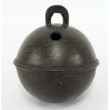 18th century rumbler bell by Robert Wells, marked no. 28, 4.5" diameter