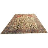 Antique Persian Tabriz Carpet, 123" x 90"