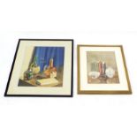 Janet O Joyce - two framed still life watercolours dated 1943 and 1944