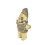 Tribal interest - Chancay culture pottery figure, AD 1100-1400, 6" high