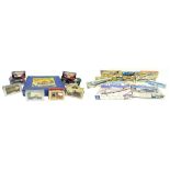 Mixed collection of toys and games to include a collection of various vintage Airfix models, all