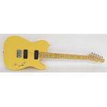 Mark Griffiths' Prototype Telecaster style electric guitar, with blond finish solid body