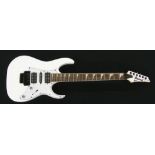 Ibanez RG series RG350DXZ electric guitar, made in Indonesia, ser. no. I15xxxxxx1, white finish,