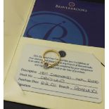 Beaverbrooks 18ct solitaire diamond ring, 0.2ct approx, clarity SI, colour G/H, 3.2gm, ring size L/