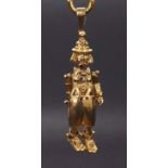 9ct novelty doll pendant, 19.1gm, 58mm