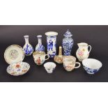 Chinese & Japanese porcelain to include vases and tea bowls; also an English sparrow beak