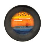 Poole Pottery 'The Planets' Jupiter Limited edition charger by Alan Clarke, 16" diameter